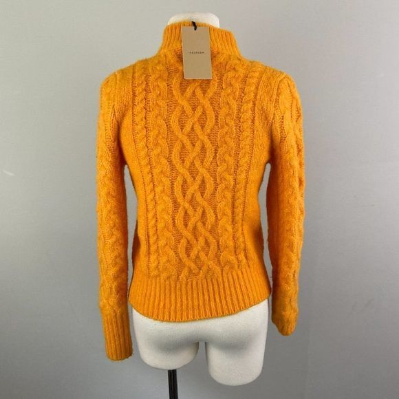NWT HALOGEN Orange Turtleneck Sweater - Picture 4 of 8